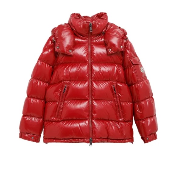 Moncler Shiny Red Jacket - Picture 1 of 4